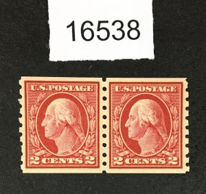 US STAMPS # 413 PAIR MINT OG NH XF POST OFFICE FRESH CHOICE $385 LOT #16538