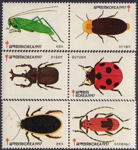 Korea 1997 TB Seals -  Insects