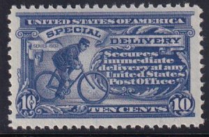 US E11 Special Delivery Mint NH VF-XF Dark Ultramarine Pink Back Exceptional!