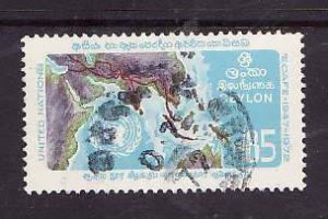 Ceylon--Sc#469- id10-used 85c-ECAFE-Maps-1972-