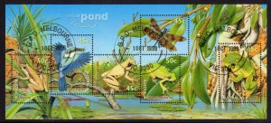 Australia SG#1913 Small Pond Life Miniature Sheet (1999) CTO