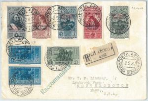 71489 - EGEO - Postal History - Sass PA 14/8 on ENVELOPE + MIXED postage  -