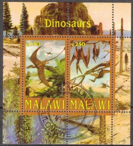 {g031} Malawi 2010 Dinosaurs sheet Used / CTO