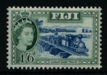 FIJI SC# 157 1954 QEII 1/6- Sugar Cane Train sound MLH OG