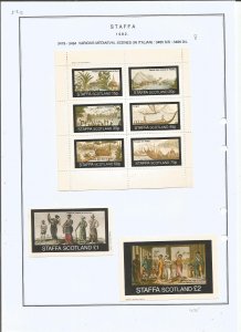 STAFFA - 1982 - Mediaeval Scenes - Sheets - Mint Light Hinged -Private Issue