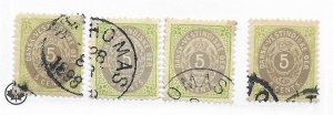 Danish West Indies #19 Small Faults Used - Stamp - CAT VALUE $35.00ea PICK ONE