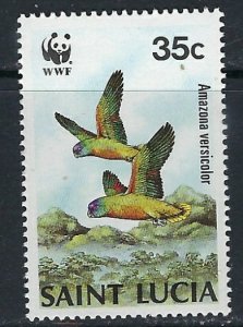 St Lucia 903 MNH 1987 Parrot (ak3245)