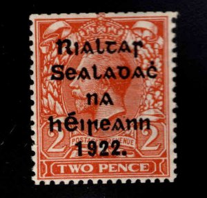 Ireland Scott 22, MNH** 1922 Harrison overprints on Die1 WMK 33