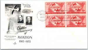 U.S. FD.C. GOLDEN ANNIVERSARY OF AVIATION & AMERICAN AIR MAIL SOCIETY CON B(4)