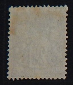 France, 25 cents, 1878, Pax and Mercur, SC #93A15, CV $1075