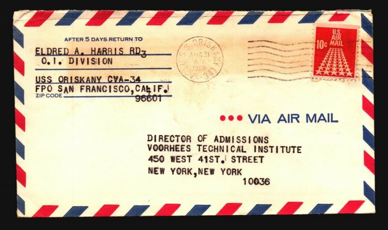 USS Oriskany 1969 Crew Cover - L1327 