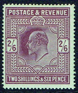 GREAT BRITAIN -  EDWARD VII 1911-13 2/6 dull reddish purple - 41499