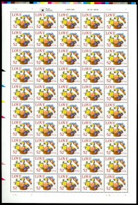 Love Wedding Sheet of Fifty 52 Cent Postage Stamps Scott 2815