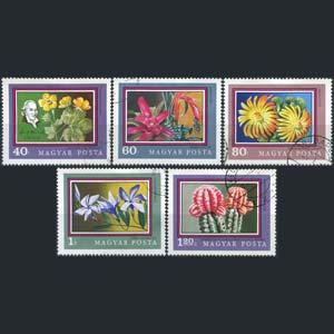 HUNGARY 1971 - Scott# 2089-93 Flowers 40f-1.2fo Used