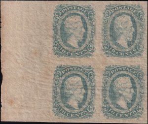 CSA 11, Mint, OG, NH, Block of 4, SCV $85+