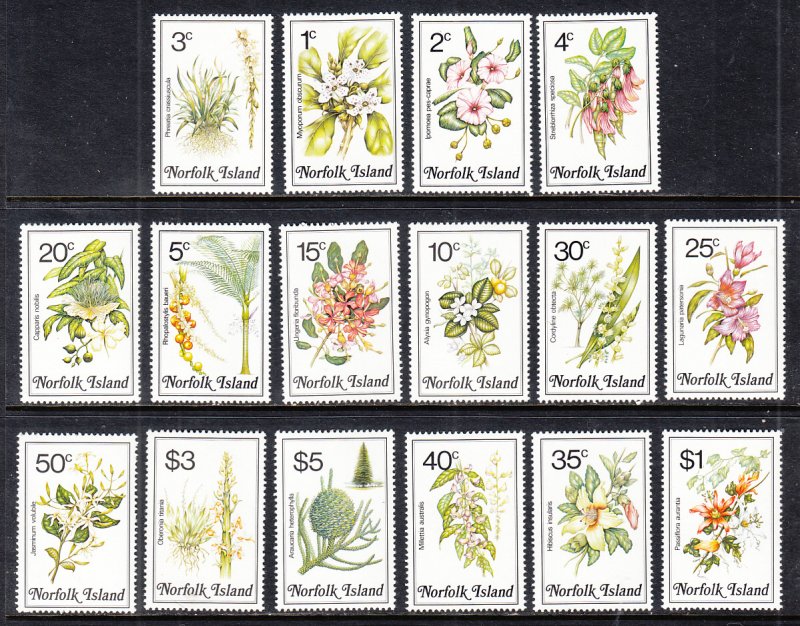 Norfolk Islands 323-338 Flowers MNH VF