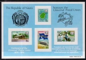 Nauru 117a UPU Souvenir Sheet MNH VF