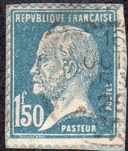 France 196 - Used - 1.50fr Louis Pasteur (on Paper) (1926) (cv $0.50)