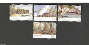 1993 Christmas Island SCOTT #350-53 RAIN-FOREST DOLLY BEACH BLOW HOLES MNH