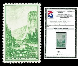 Scott 740 1934 1c National Parks Issue Mint Graded Superb 98 NH with PSE CERT