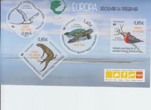 2017 FSAT Fr Antarctic Europa Protected Animals SS (Scott 574) mnh