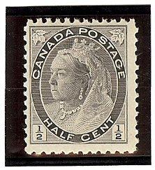 Canada Mint N/H Scott #74 1/2c Black