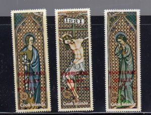 COOK ISLANDS #316-318 1972 EASTER MINT VF LH O.G