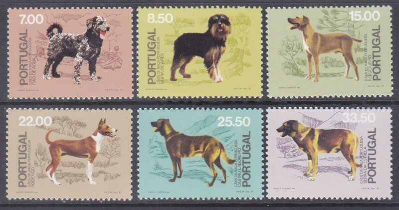 Portugal 1498-1503 MNH 1981 Kennel Club 50th Anniversary Various Dogs Full Set