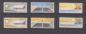 MALTA, 1978 Passenger Airplanes set of 6, used.