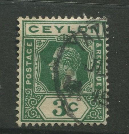 Ceylon #202 Used  1912  Single 3c Stamp