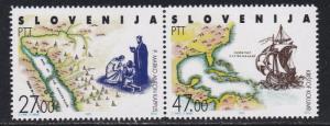 Slovenia # 137, Discovery of America 500th Anniversary, NH, 1/2 Cat.