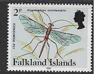 FALKLAND ISLANDS SG470b 1984 2p INSECTS AND SPIDERS WITH IMPRINT DATE  MNH
