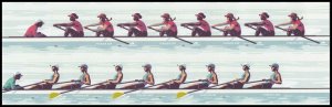 US 5694-5697 5697b Women's Rowing forever block (8 stamps) MNH 2022