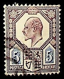 GB 1902 5d SG 242 Used KEVII (002901) 