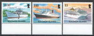 Wb030 Solomon Islands Transport Ships & Boats Liners Mnh