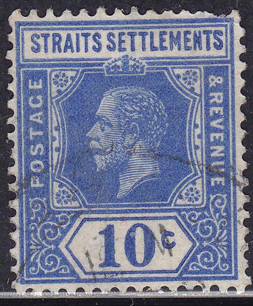 Straights Settlements 159 USED 1918 King George V