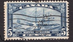 #204  Canada used  1933  Steamship Royal 5c