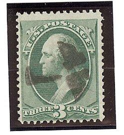 U.S. Used Scott #158 3 cent Green