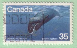 814 Canada Bowhead Whale, used CV $0.70