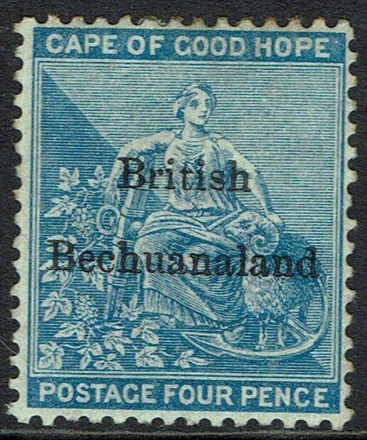 BECHUANALAND 1885 OVERPRINTED CAPE HOPE 4D 