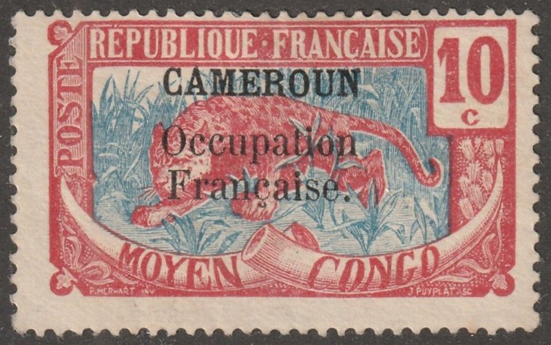 Cameroun, stamp, Scott#134,  mint, hinged,  10c,