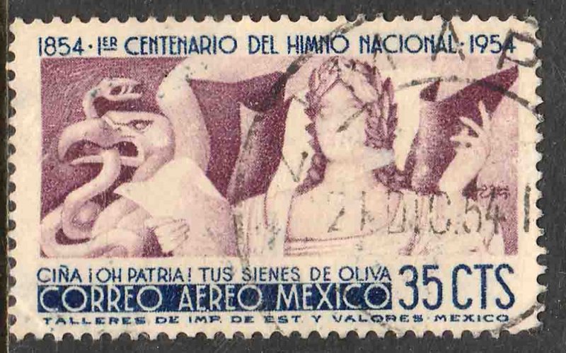 MEXICO C225, 35c Centennial of National Anthem. Used.VF. (1064)