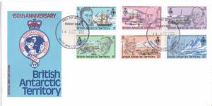 British Antarctic Territory Scott 76-81 Unaddressed.