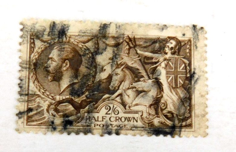 Great Britain #179 Used/Good, 2sh 6p, Britannia Rules the Waves, 1919