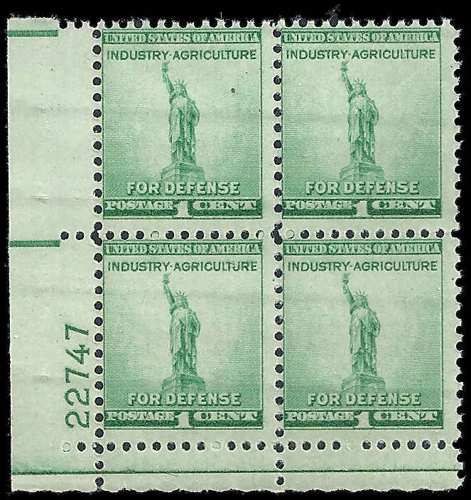 US - 899 - Plate Block - MNH - SCV-1.00