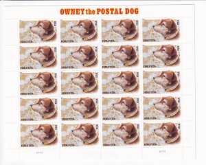 U.S.: Sc #4547, Owney the Postal Dog Forever Stamps, Sheet of 20, MNH