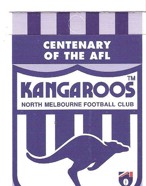 Centenary AFL 3 Stamp Booklets North Melbourne Kangaroo CTO