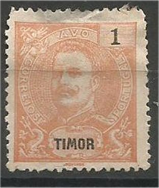 TIMOR, 1898, MH 1a, King Carlos Scott 54