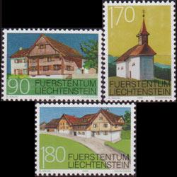 LIECHTENSTEIN 1998 - Scott# 1132-4 Buildings Set of 3 NH