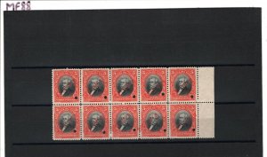 ECUADOR ABNCo. Stamps 5c Urvina *SPECIMEN* Block {10} Mint UMM MNH MF88